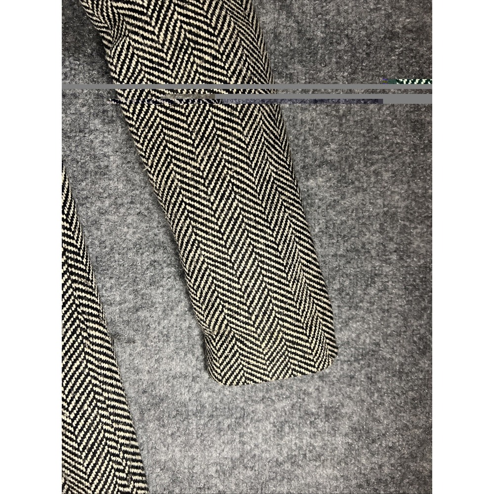Urban Behavior Herringbone Wool Blend Trench Coat Jacket Grey / Brown Size Small - Picture 5 of 9